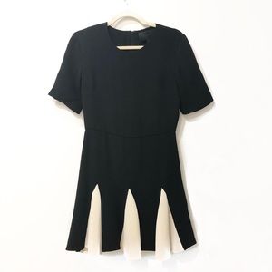 Cushnie | Short Sleeve Silk Pleated Dress | 8